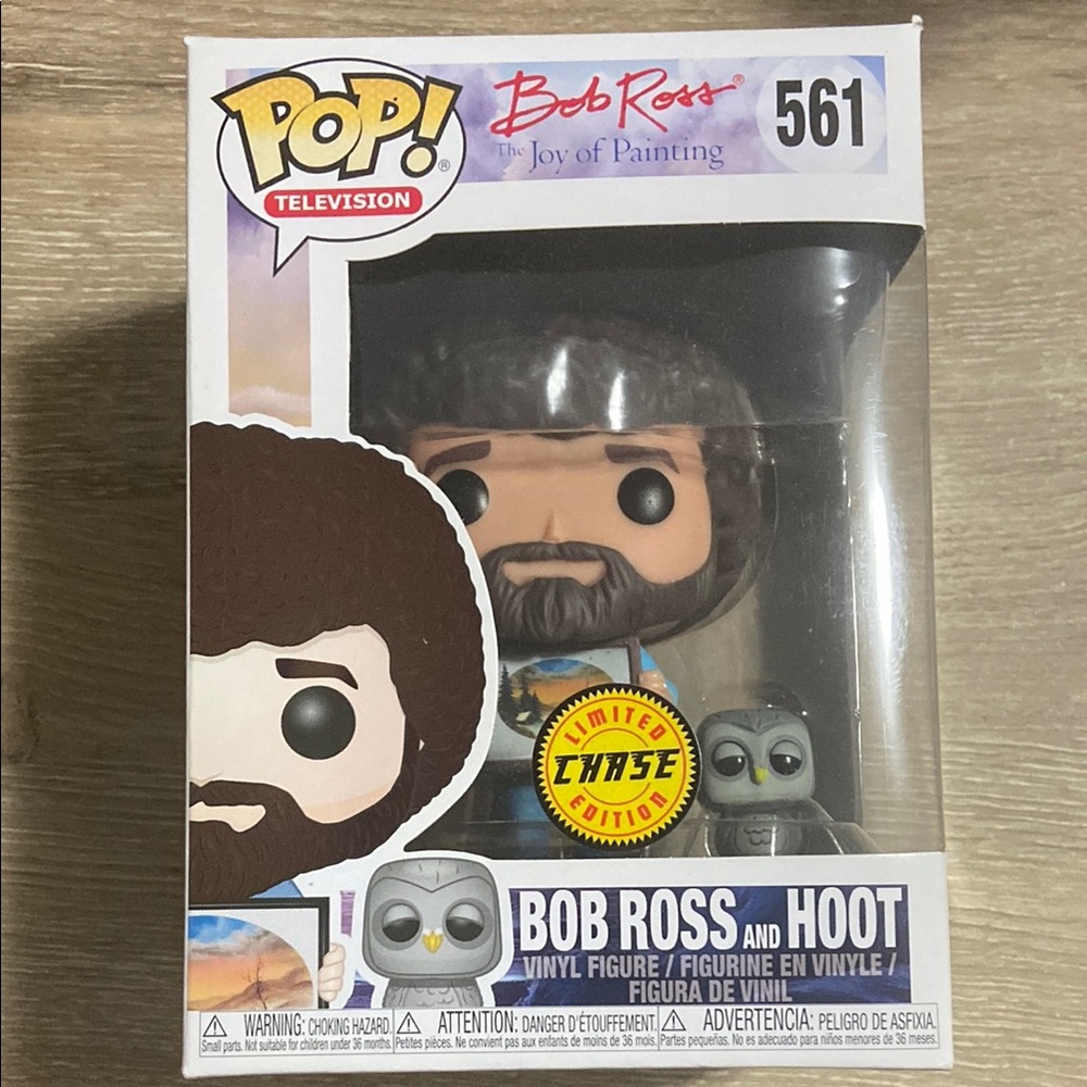 Funko Pop! Bob Ross and Hoot #561 CHASE Limited Edition